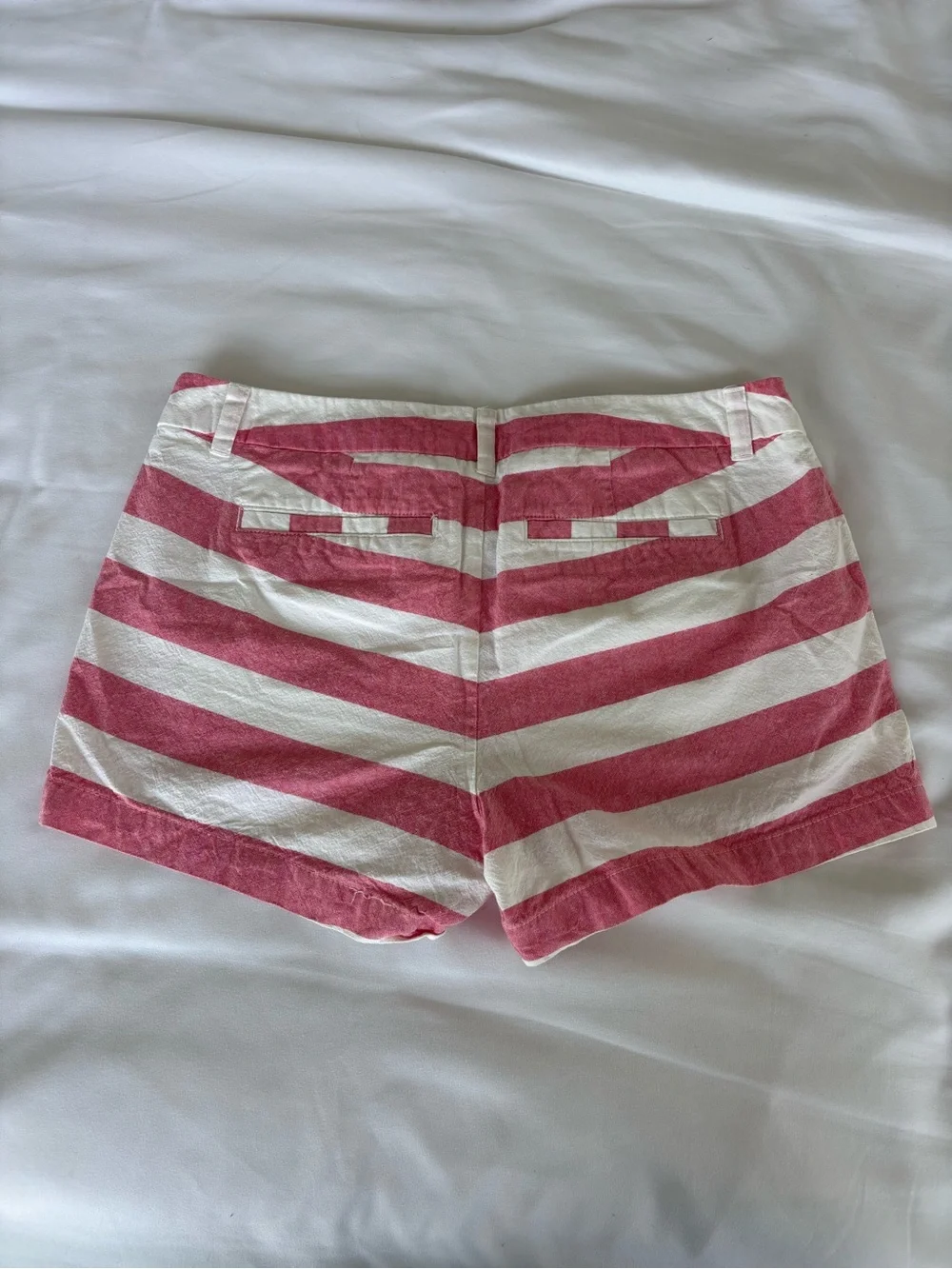 Merona Pink & White Horizontal Stripe Shorts